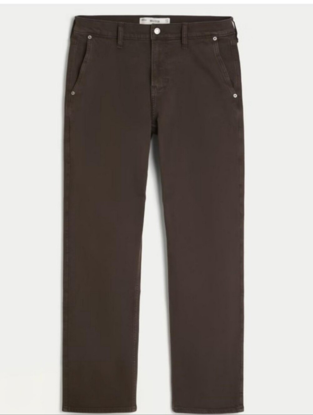 Hollister Men's Straight Jeans in Dark Brown